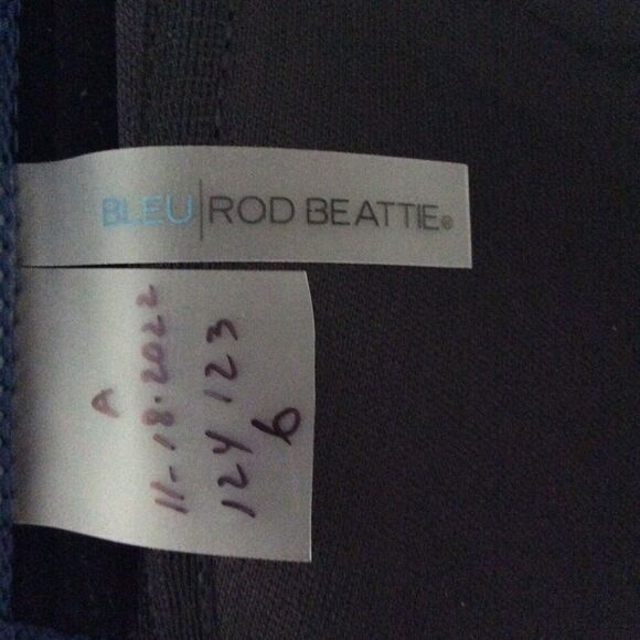 Bleu Rod Beattie Swim Bikini Top Halter Eyelet Embroidered Swimwear - Picture 8 of 8